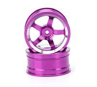 Dilwe 4 Pièces 1/10 Moyeu de Roue RC, Adaptateur de Moyeu Hexagonal D'entraînement de Roue en Alliage D'aluminium pour Voiture de Dérive de Tourisme HSP 94123 (Purple)