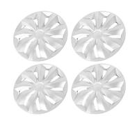 Dilwe 4 Pièces Enjoliveurs de Roue ABS Enjoliveur de Roue 14 Pouces Snap on R14 Couvre-Jantes Résistant aux Rayures Bouclier Anti-Poussière pour Roues en Acier pour Escort Rio