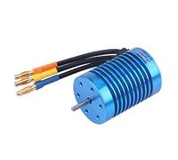 Dilwe 4 pôles 3000KV / 4370KV Sensorless Brushless Moteur w/ ￠avec Arbre 3.175mm pour Voiture 1/10 1/12(3000KV)