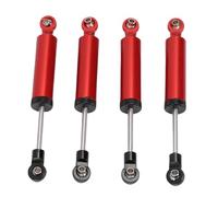 Dilwe 4pcs RC Car Amortisseur de Voiture 90 Mm Amortisseur de Choc à L' en Alliage pour Les Accessoires de Voiture RC à échelle 1/10 pour des Performances Améliorées (Rouge)