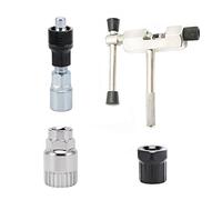 Dilwe 5 Pièces Outils de Réparation de Vélo, Poignée Ergonomique Accessoires d'Outils de Vélo en Acier Inoxydable avec Extracteur de Manivelle de Disjoncteur de Chaîne pour le en Plein Air