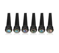 Dilwe 6Pcs Chevilles de chevalet de Guitare, épingles de Pont d'ébène pour 6 Cordes Guitare Folklorique Acoustique