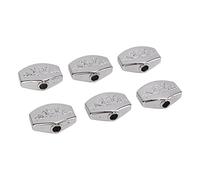 Dilwe 6pcs Fin Artisanat Métal créé de Guitare Grain Guitare Tunne Tunnes pour le Remplacement, Brillant avec une Couleur Vive, Excellent pour les Guitaristes, L'argent