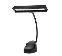 Dilwe 9 LED Clip-on Lampe pupitre musique, Lumière Flexible Lampe Portable de Chambre Lecture Bureau Batterie ou USB alimenté