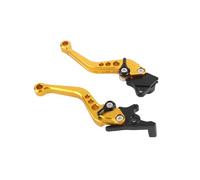 Dilwe Accesorios Para Motos, Levier de Frein en Aluminium et Poignées d'embrayage, qualité Usinée CNC pour Motos GY6 CG125 (YELLOW)
