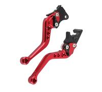 Dilwe Accesorios Para Motos, Levier de Frein en Aluminium et Poignées d'embrayage, qualité Usinée CNC pour Motos GY6 CG125 (rouge)