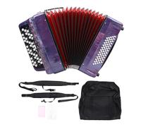 Dilwe Accordéon Bouton Chromatique 62 Touches 60 Basses F B E Tuning avec Sac Portable rembourré pour Musiciens Professionnels Débutants