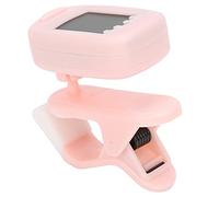Dilwe Accordeur à Clipser, Micro Haute sensibilité avec Puce de Micro-ordinateur pour un Réglage Précis de la Guitare Basse, Violon, ukulélé, Options Multicolores de Taille Mini, (PINK)