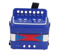 Dilwe Accordion de Bouton, 7 Touches Contrôle des Enfants Instrument de Musique éducatif Accordéon pour la Pratique de la Performance de la Scène (BLUE)
