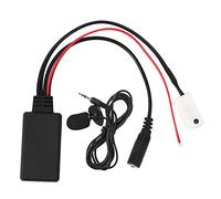Dilwe Adaptateur Audio Bluetooth, Câble Audio Bluetooth de Voiture ABS avec Connecteur 12 Broches et Microphone, Streaming de Musique Plug and Play, pour W169 W221 W251 W245