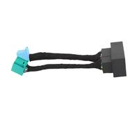 Dilwe Adaptateur de Connecteur de Remorque Câble Adaptateur d'intégration de Connecteur Principal en Plastique pour Radio Uconnect 5 5 Pouces ou 8,4 Pouces 2019 2022 Fiches de Faisceau à Code Couleur