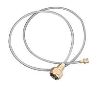 Dilwe Adaptateur de tuyau de cuisinière, adaptateur de tête de conversion de réservoir de gaz de cylindre de LPG de ménage léger pour l'utilisation de réchauds de camping en plein air