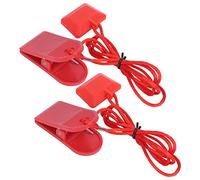 Dilwe Aimant de Verrouillage de Commutateur de sécurité pour Machine à Courir, Clip carré pour Tapis Roulant, Protection Automatique avec Corde de 36,6 Pouces