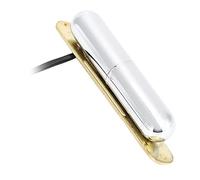 Dilwe Alnico V Magnet Micro de Guitare électrique, Micro de Tube de Rouge à Lèvres à Bobine Unique avec Installation Facile pour Guitare électrique, Remplacement D'entretien de (SILVER)
