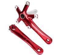 Dilwe Aluminium Alliage Long -Last 130 Mm BCD Slap -Pattern Bable-Brue de BMX, Support de Support de Sol Creux Léger, Anodisée pour Un Cycle Facile (Rouge)
