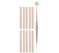 Dilwe Âme de Violon, Poteau Âme d'épinette 10Pcs avec Accessoires d'outil de réglage de Poteau de Son 1Pc pour Violon 4/4 3/4 Accessoires Violon