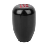 Dilwe Améliorez Votre Confort de Conduite avec Ce Fantastique Pommeau de Levier de Vitesse en Aluminium, Levier de Vitesse Universel pour Voiture avec Adaptateur Noir, Compatible avec la Plupart des