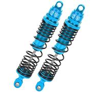 Dilwe Amortisseur RC 2 Pièces 110 Mm, Amortisseur Arrière en Alliage D'aluminium avec Apparence Lisse et Excellentes Performances, pour Pièces de Voiture SLASH 1 10 RC (BLUE)