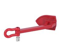 Dilwe Ancre de Treuil en Métal pour Voiture RC 1/10, Robuste Anti-Corrosion avec Manille, pour Camion sur Chenilles SCX10 D90 HPI RC (Rouge)