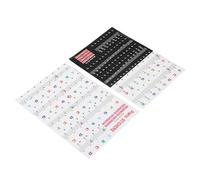 Dilwe Autocollants pour Touches de Piano, Design Durable, Lettres Faciles à Lire, Autocollants pour Clavier de Piano pour 88/61/54/49 Touches, 2 Feuilles pour les Enfants Qui Apprennent et les