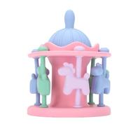 Dilwe Baby Mâcher Teether, Carrousel Silicone Apaisant les Jouets de Vitiers pour bébé pour les Nourrissons Stimulation Visuelle