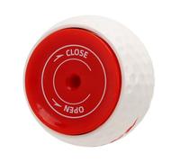 Dilwe Balle de Golf à Roue de Putter, Balle d'entraînement de Golf Réglable avec Plastique et Acier Inoxydable e Verrouillage Hexagonale, Ligne de Rouleau Visible, Format de Poche 1,7 Pouces