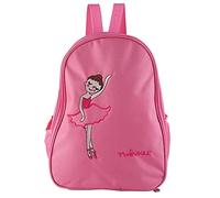 Dilwe Ballet Dance Borded Nylon Tissu Mackpack Dance Sports, pour Les Sports, Rouge Rouge (Pink)