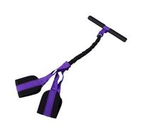 Dilwe Bande de Résistance de Pédale avec Poignée, Bande Extensible D'entraînement de Force de Poignée en Mousse Antidérapante pour L'entraînement de Voyage à Domicile (75lbs Violet)