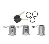 Dilwe baril de serrure de porte Cylindre de barillet de serrure de porte 3 pièces avec clés 252522 adapté pour citroën Berlingo