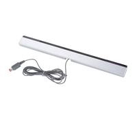 Dilwe Barre de Capteur Filaire, Barre de Capteur de Signal Infrarouge avec Support pour Console, Câble de 1,7 M pour une Précision Précise et une compatibilité élevée avec/WiiU