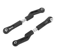 Dilwe Barre de Direction Supérieure Arrière RC, Plastique, Acier, 2 Pièces Tige de Direction Supérieure Arrière RC Barre de Traction de Direction RC pour Voiture ZD Racing 1/8, Noir