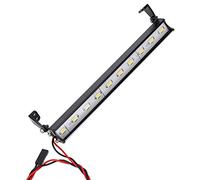 Dilwe Barre Lumineuse LED RC, éclairage de Toit à 10 LED Haute luminosité de 135 Mm avec Fonctionnement 4,8-6 V pour Camions sur Chenilles Axiaux à L'échelle 1/10