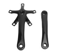 Dilwe Bike Crankset, 165 Mm Strudy Crankset Set, Aluminium Alloy Crank Arm Kit pour Les Activités de Voyage en Plein Air