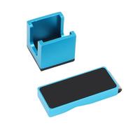 Dilwe Billard Calk Haters Pool Pool Cue Chalk Holder Aluminium Aluminium Chalk Holder avec Protection Durable et Conception d'accès Facile pour Les Performances Professionnelles (Blue)