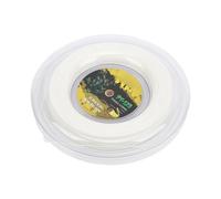 Dilwe Bobine de Cordage de Tennis en Polyester, Monofilament de 200 M de 1,25 Mm pour Un Effet élevé et Une Puissance, avec Un Design nervuré cannelé pour la Protection des Bras et Le (White)