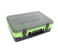 Dilwe Boîte de Matériel de Pêche, Boîte à Leurres Portable à Double Couche avec Panneaux de Séparation, Rangement Spacieux pour le Matériel de Pêche, Idéale pour les Pêcheurs