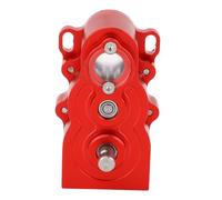 Dilwe Boîte de Vitesses RC, Boîte de Vitesses Verticale en Alliage D'aluminium CNC pour Voiture Télécommandée SCX10 à L'échelle 1/10, avec Rapport de Vitesse Réglable et Système de (Rouge)