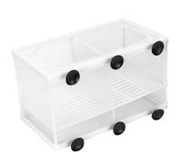 Dilwe Boîte D'élevage de Poissons D'aquarium, Incubateur Durable sans Installation pour Petits Poissons, adapté à Les Aquariums (Grand avec cloison)