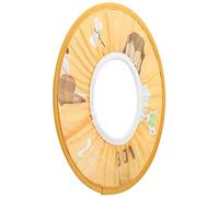 Dilwe Bonnet de Douche pour Enfants, Protection de Tête de bébé, Chapeau à Visière Souple Imperméable avec Motif de Dessin animé pour le Lavage des Cheveux, Pare-soleil, Coupe de Cheveux, Diamètre