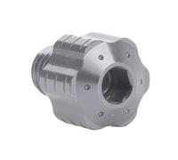 Dilwe Bouchons de Trou de Rétroviseur de Moto, Vis de Trou de Rétroviseur en Alliage d'aluminium usiné CNC, Boulons à Filetage Profond de 10 Mm, Finition d'oxydation Anodique pour les