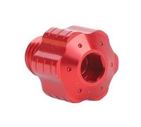 Dilwe Bouchons de Trou de Rétroviseur de Moto, Vis de Trou de Rétroviseur en Alliage d'aluminium usiné CNC, Boulons à Filetage Profond de 10 Mm, Finition d'oxydation Anodique pour les