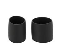 Dilwe Boucles de Fixation de Ruban de Guidon de Vélo en Silicone, Anneaux Extensibles élastiques Antidérapants pour la Fixation du Guidon de Vélo, 2 Pièces Noires