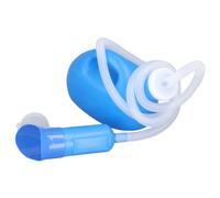 Dilwe Bouteille D'urine Masculine Ergonomique, Grande Bouteille de Pipi Portable de 2000ml pour les Voyages à la Maison et à L'hôpital, en Plastique Solide avec un Long Tuyau (BLUE)