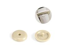 Dilwe Bouton de Boucle de Ceinture de sécurité Bouton Ceinture de sécurité Stopper d'espacement Limite de Boucle de 10pcs Plastique Noir Facile à Installer avec Broche et Trou pour la des Voitures