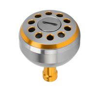 Dilwe Bouton de Puissance de Bobine de Pêche, Poignée de la Poignée de Remplacement de Pêche de 38 Mm Confortable pour la Modification des Bobines à Appâts (Gold)