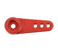 Dilwe Bras servo 21T, usinage CNC portable, en alliage d'aluminium 21T, bras de direction RC pour servomoteurs MD922 MD933 (rouge)