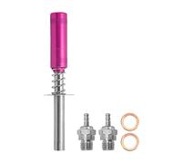 Dilwe Briquet de Bougie de Préchauffage de Voiture RC, Démarreur de Moteur RC avec Bougie de Préchauffage N3, pour Voiture/Bateau à Huile RC et Moteur au Méthanol(Rose Rouge)