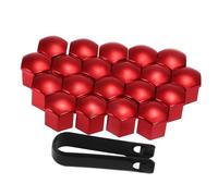 Dilwe Cache-écrous de Roue de 21 Mm, 20 Capuchons d'écrou de Roue en ABS avec Outil de Retrait, Cache-boulons de à Ajustement Rapide pour écrous de de Voiture, Protection Contre la Corrosion, (R)