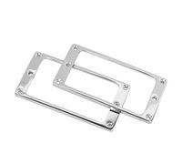 Dilwe Cadre de Micro de Guitare Cadre de Micro Humbucker en Alliage de Zinc 2 Pièces Couvercle d'anneau de Montage Plat 4x4mm pour Réparation de Guitare électrique Remplacement et Installation de