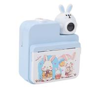Dilwe Caméra à imprimé instantané pour Tout-Petit, 1080p, 32MP, avec Stylos Colorés, Carte de 128 Go, Batterie de 800mAh pour Filles Garçons